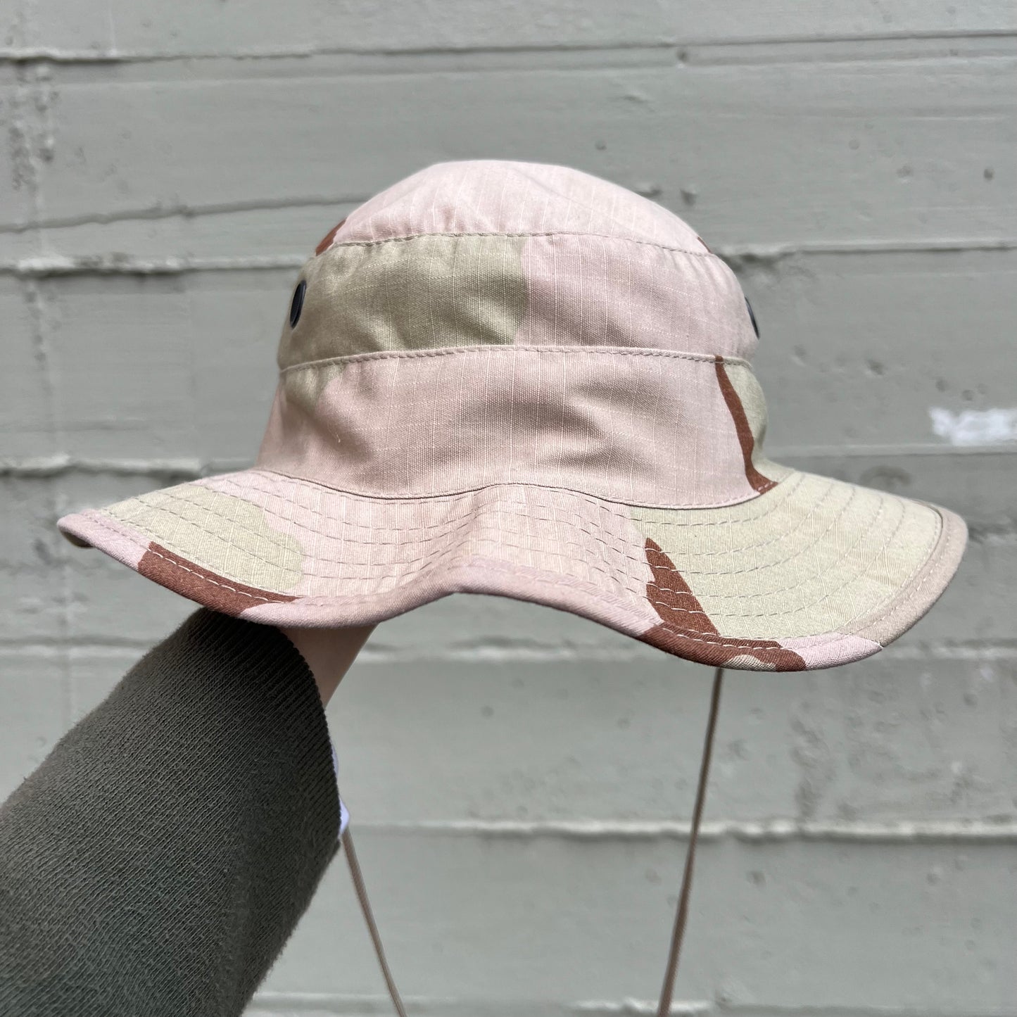 Vintage U.S. Military Hot Weather Desert Camo Boonie Hat  - Size 7 1/4  -  Desert Camo