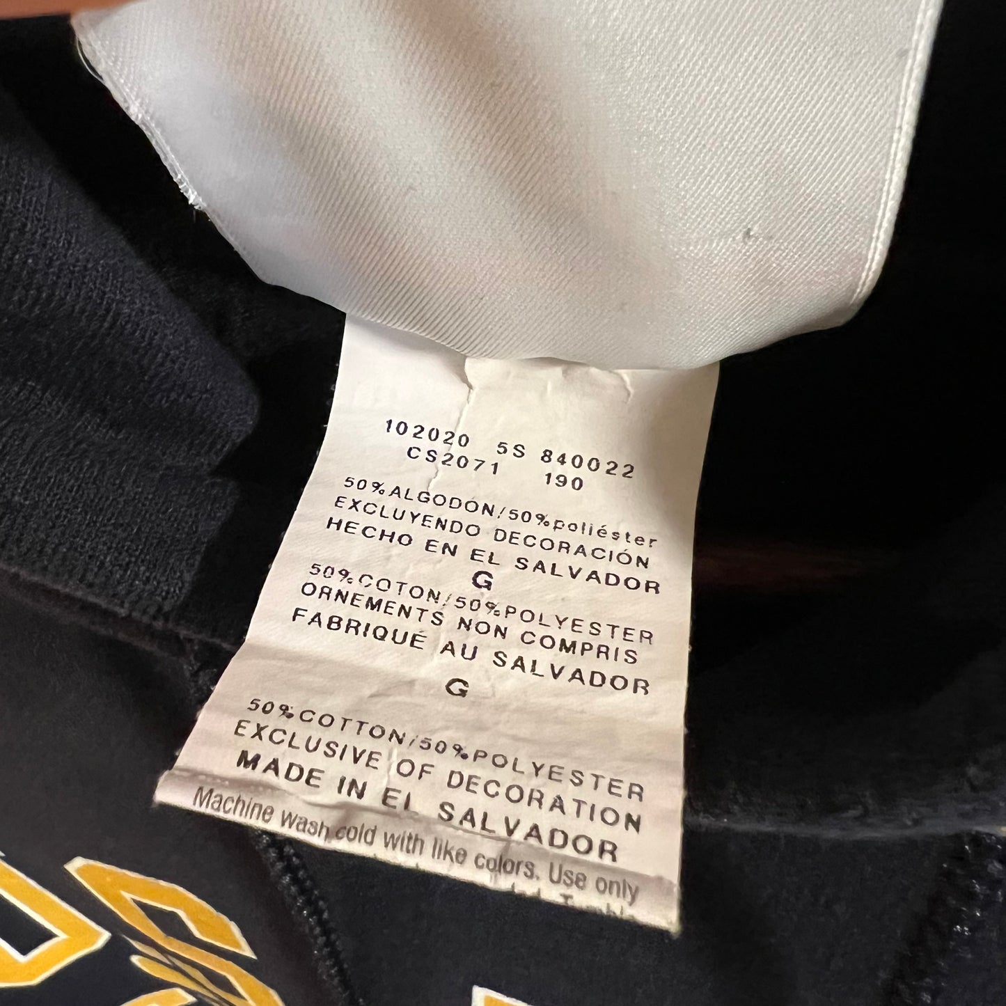 Vintage 2000’s Champion U.S. Navy Tradition Hoodie Sweatshirt - Size Large - Navy/Yellow/White