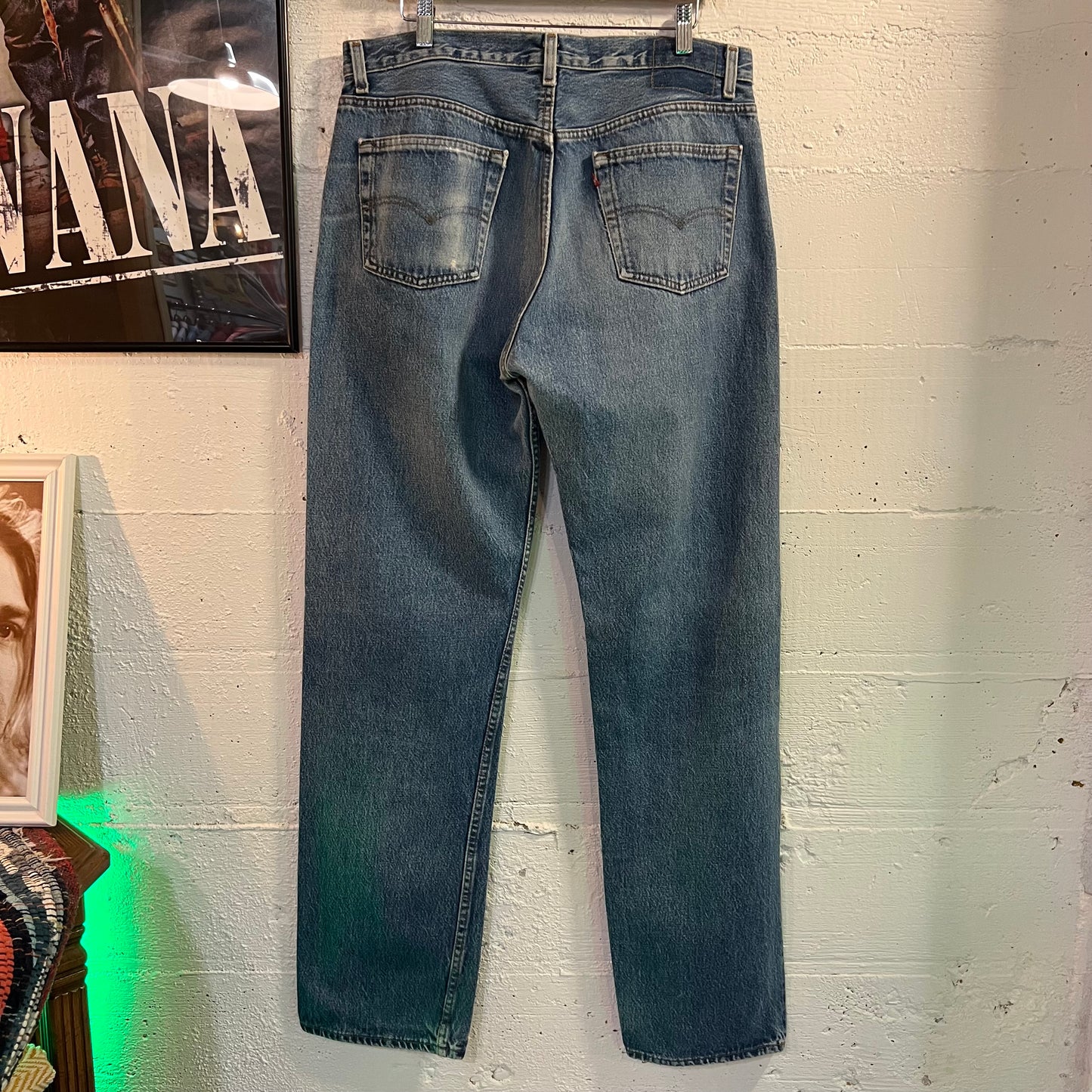 Vintage 1980's Levi's 501xx Button Fly Denim Jean - Size 34" x 33" - Made In USA - 100% Cotton