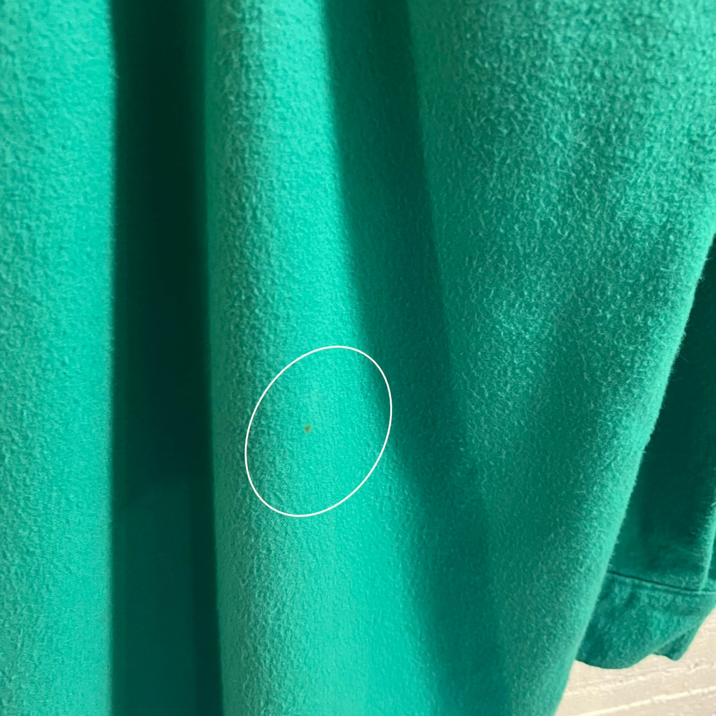 Vintage 70’s/80’s Five Brothers Chamois Cloth Long Sleeve Button Up Shirt - Size XS - Union Made In The USA - Kelly Green