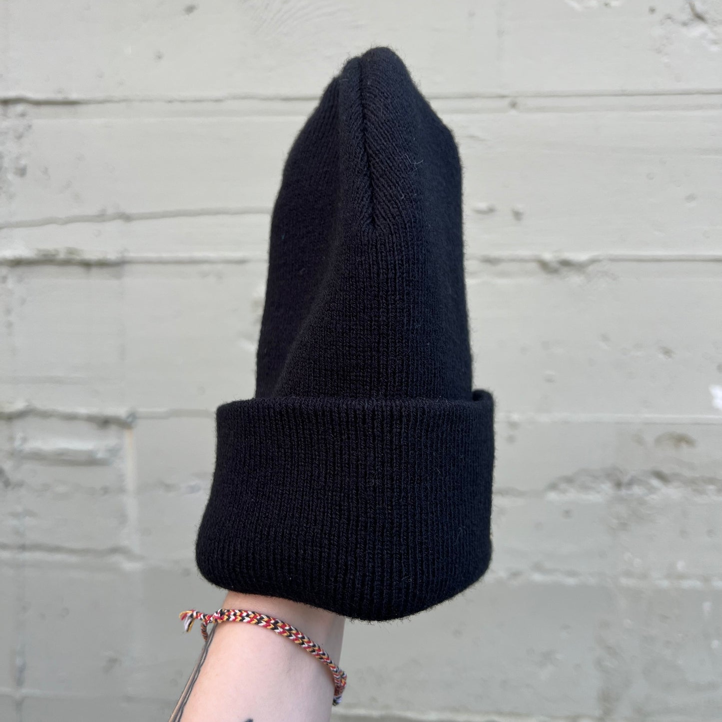Vintage 90's Green Bay Packers Embroidered 'G' Logo Watch Cap Style Cuff Beanie - O/S - Black/Green/Yellow
