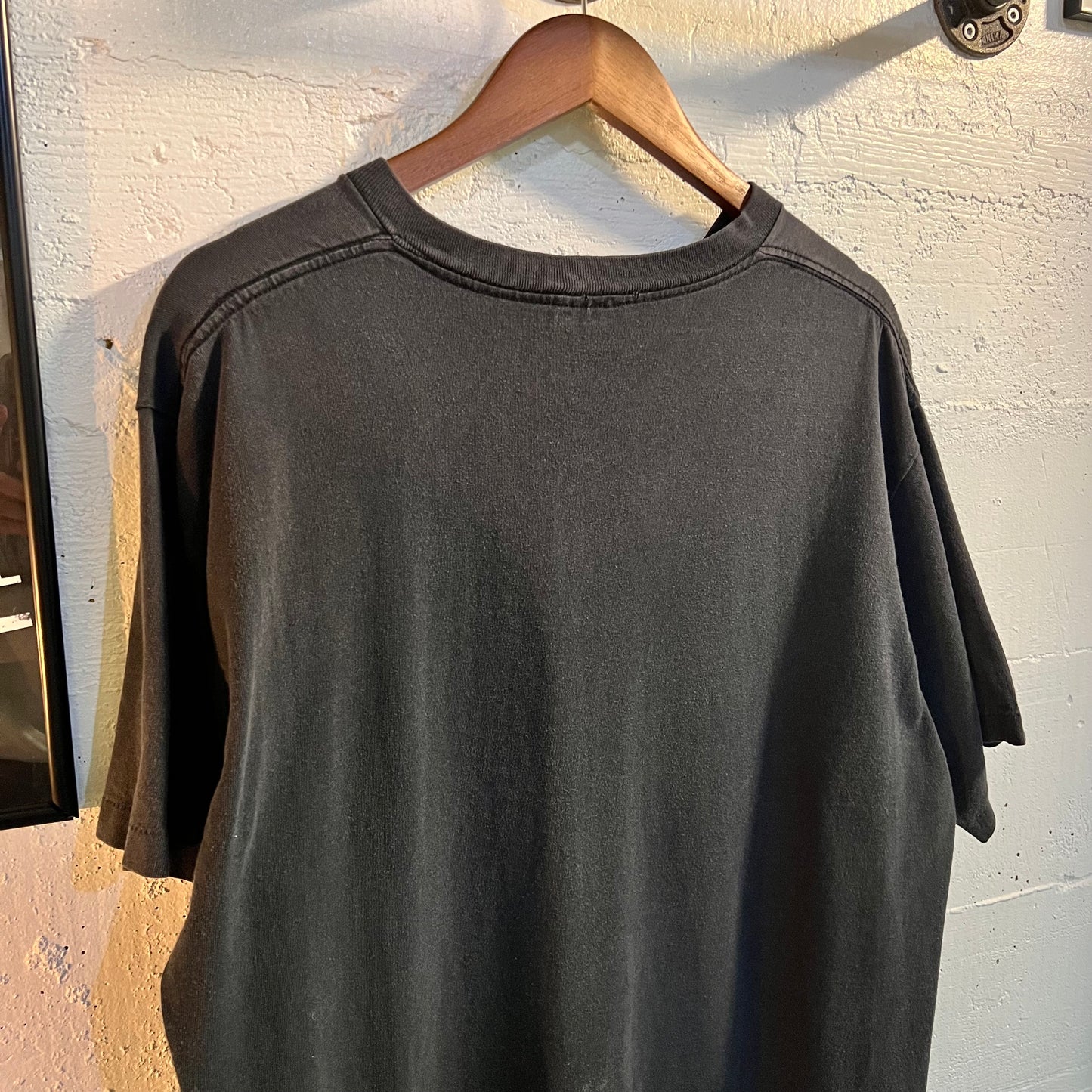 Vintage 90's Rare Pig Pen Psychedelic Alien Single Stitch Rave T-Shirt - Size XL - Made In USA - Faded Black