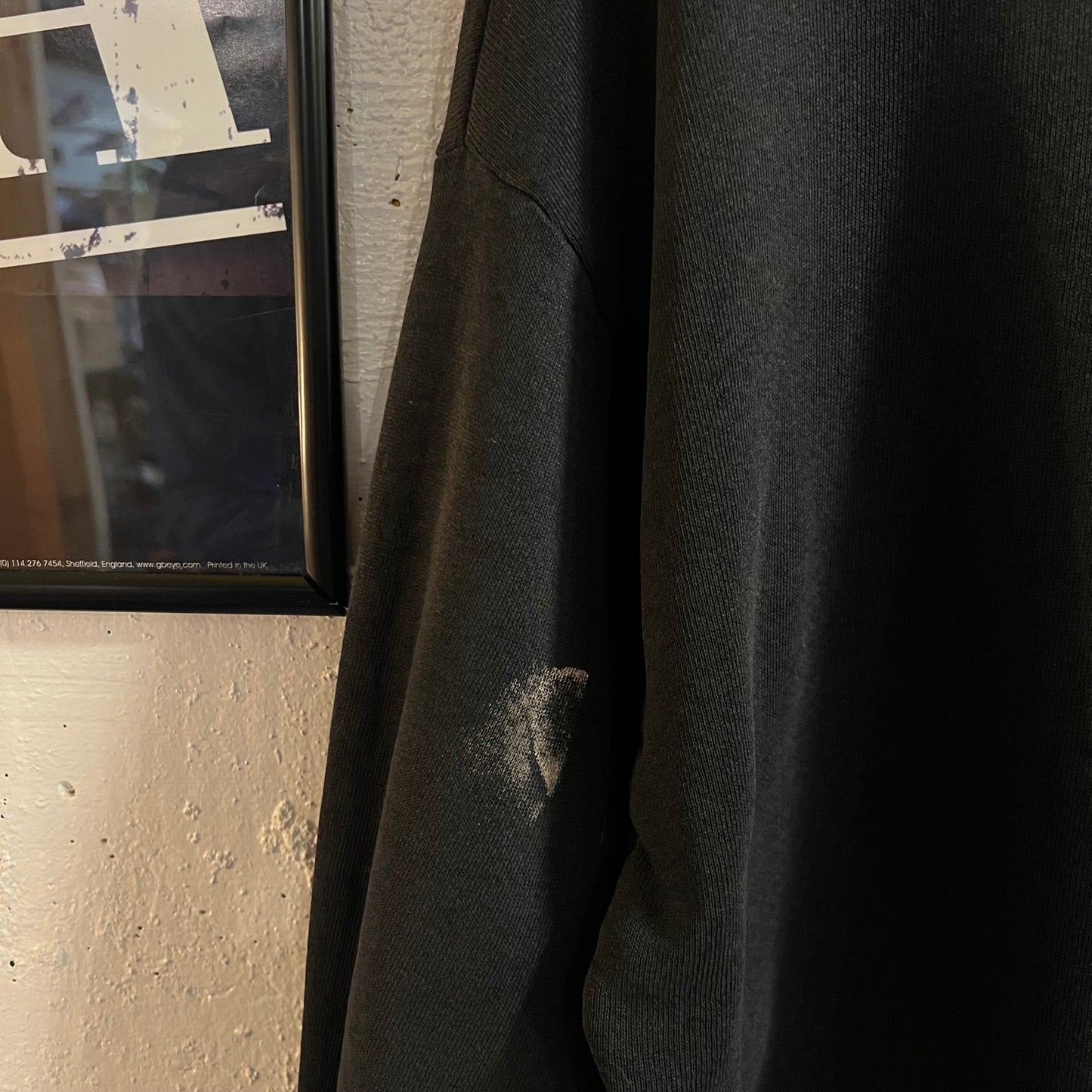 Vintage 90's Distressed Holy Cross Collegiate Crewneck Sweatshirt - Size XL - Made In USA - Black