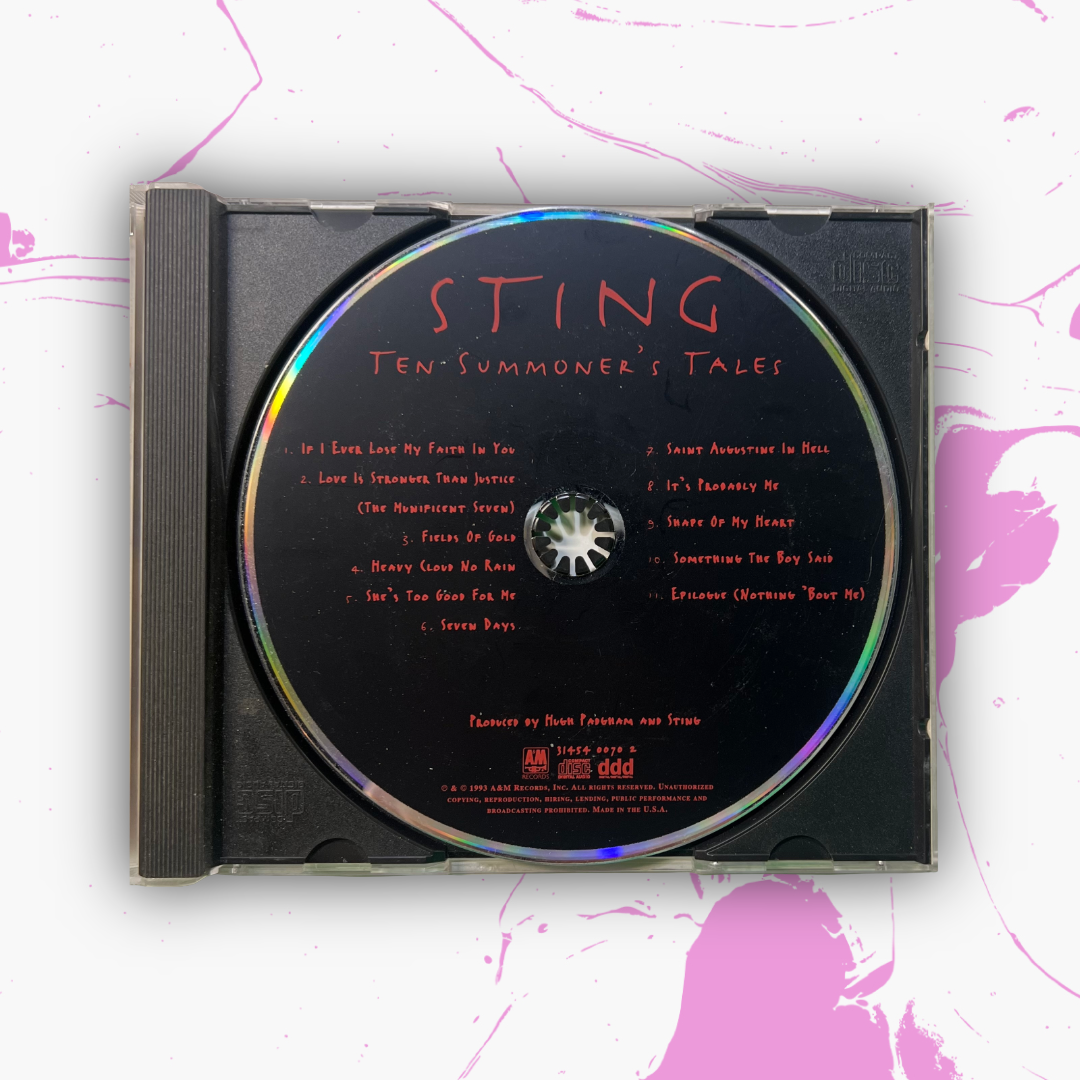 Vintage 1993 Sting 'Ten Summoner's Tales' CD