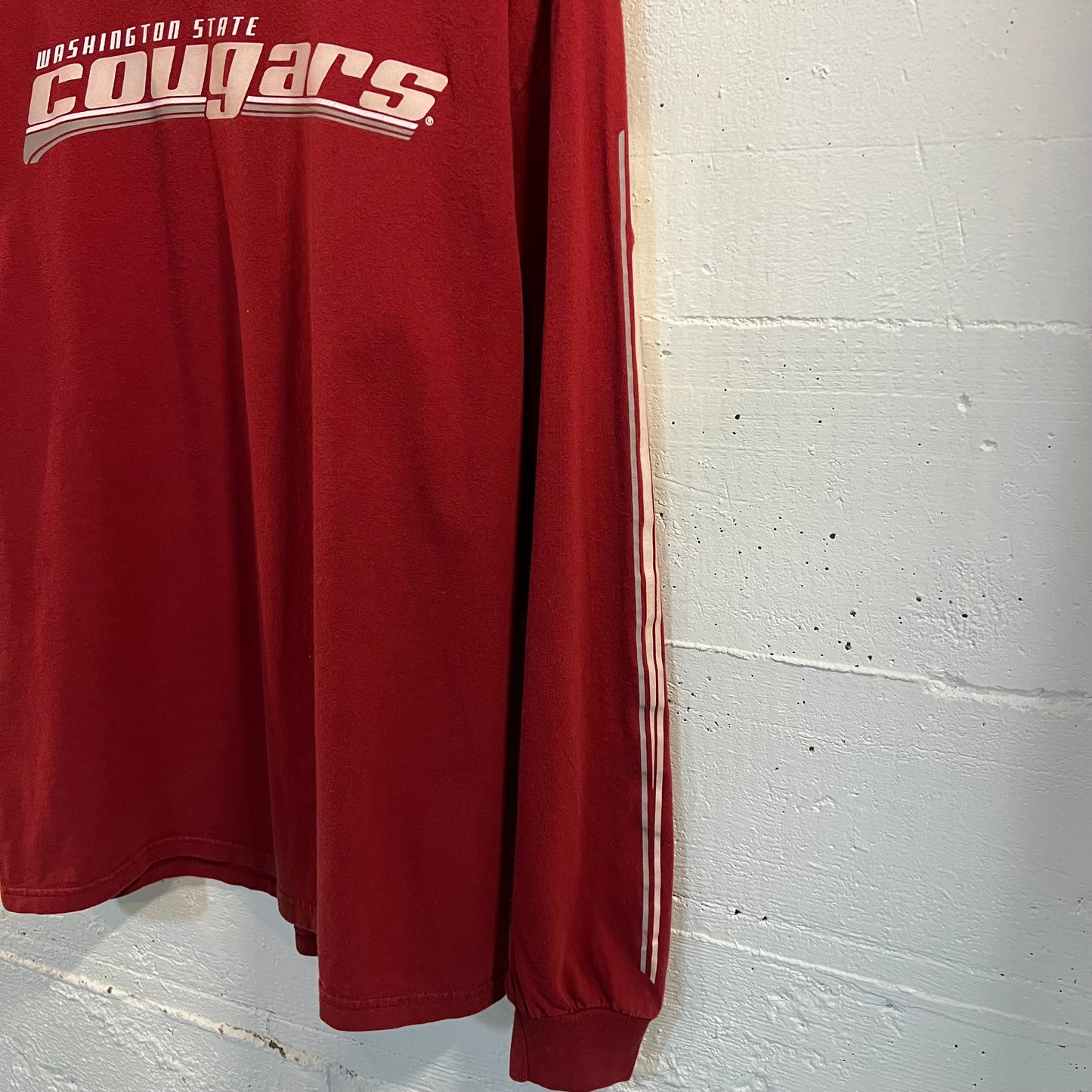 Vintage Nike Team Washington State Cougars Long Sleeve T-Shirt - Size Medium - Maroon/Multi