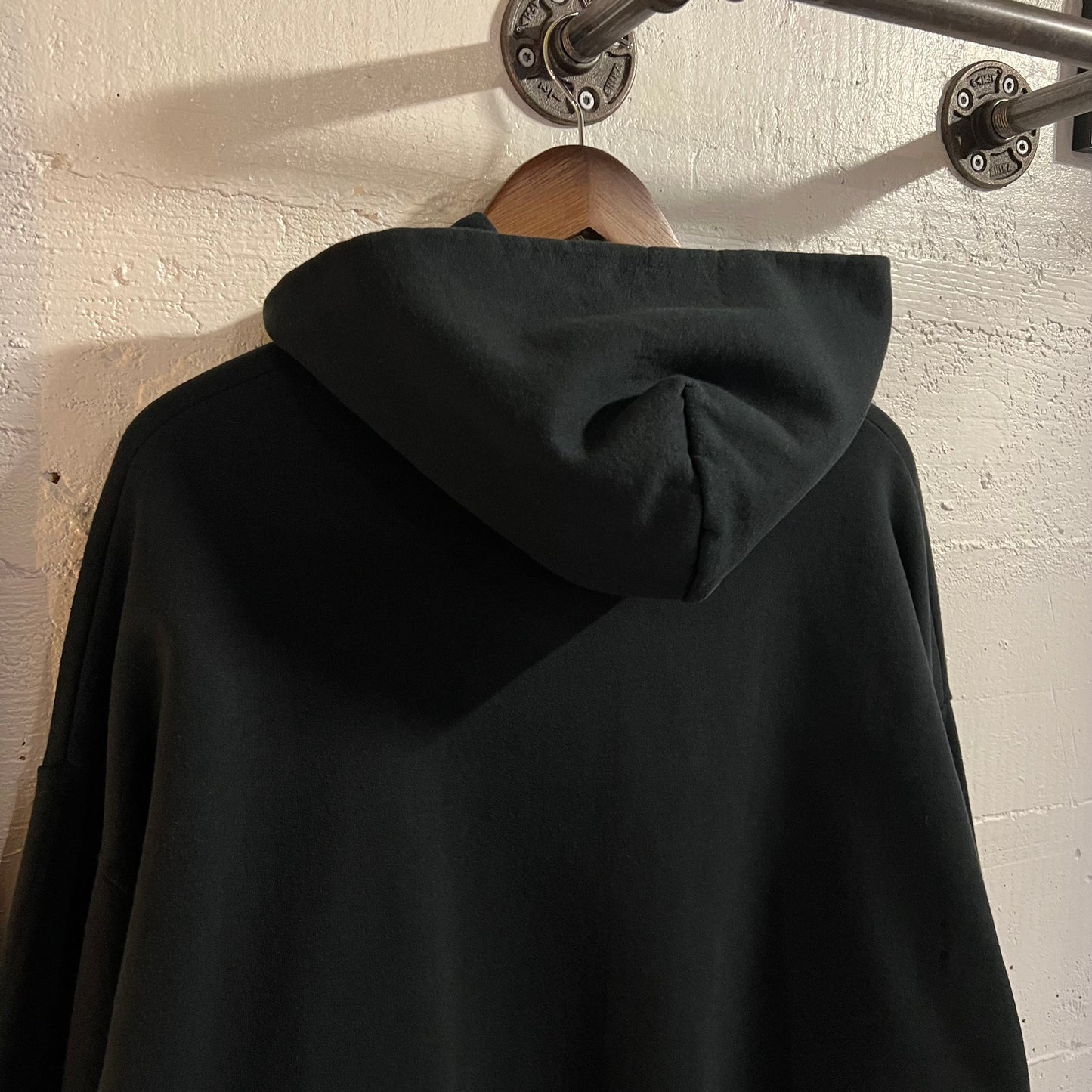 Vintage 2000's Blank Jerzees Pullover Hoodie Sweatshirt - Size XXL - Black