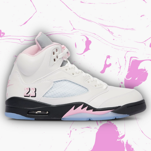 *New* Air Jordan 5 Retro '35th Anniversary' - Size 11.5M/13W - White/Medium Soft Pink/Black - HQ7978-102