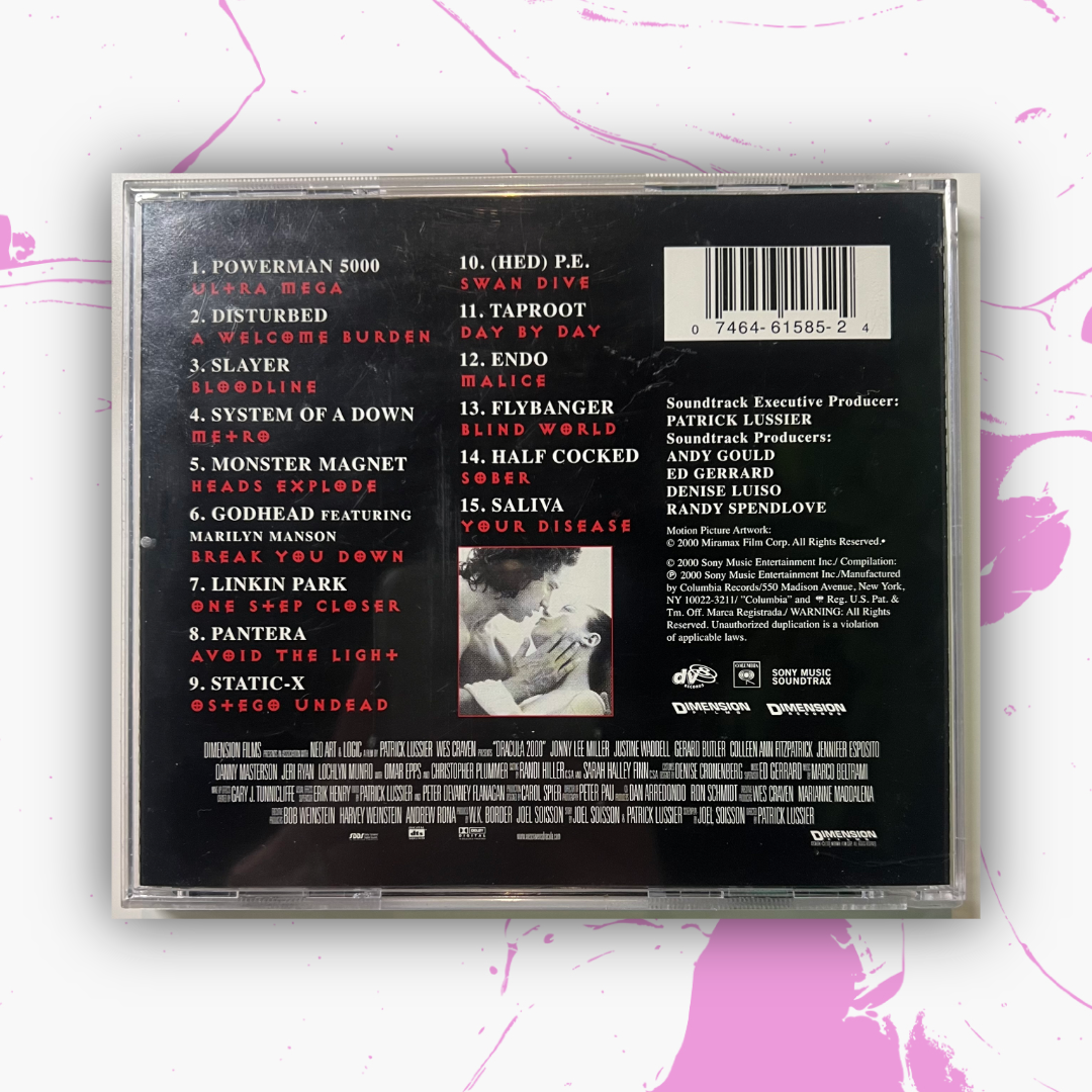 Vintage 2000 Wes Craven's Dracula 'Motion Picture Soundtrack' CD