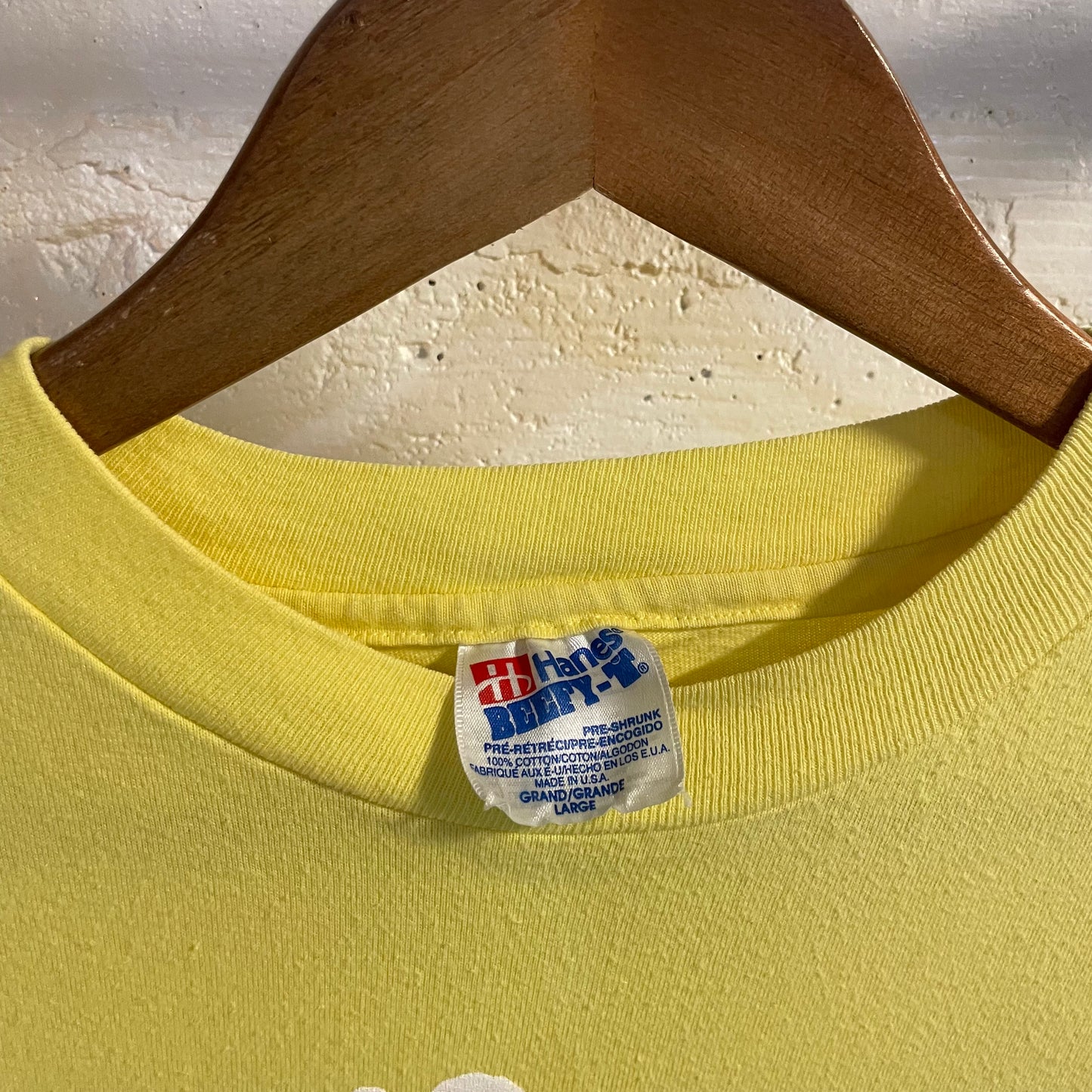 Vintage 90's Eskimo Joe's Classic Logo Single Stitch Graphic T-Shirt - Size Large - Made In USA - Yellow