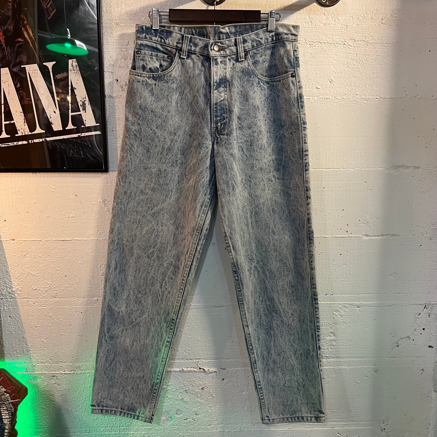 Vintage 90's Levi's Special Reserve 550 Acid Wash Denim Jean - Size 32" x 29" - Made In USA