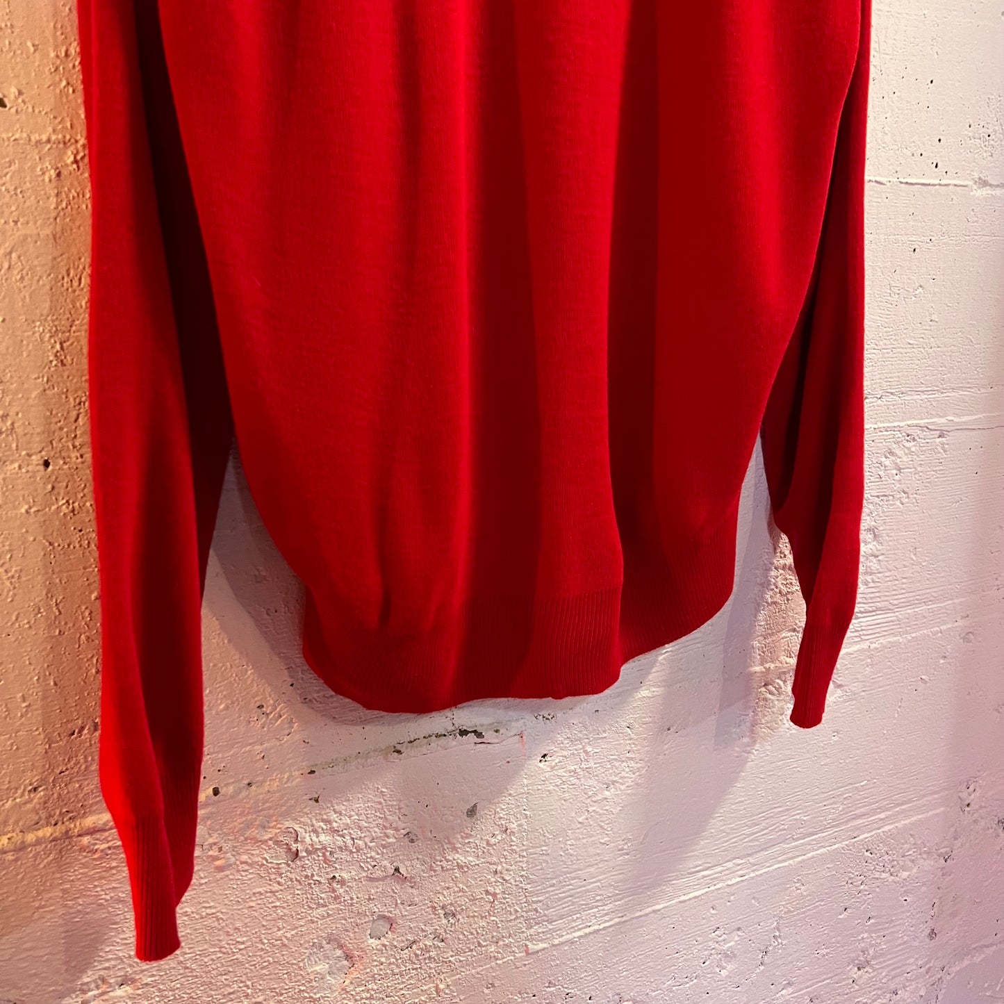 Vintage 90's Browning Embroidered Pine State V-Neck Sweater - Size XL - Made In USA - Red