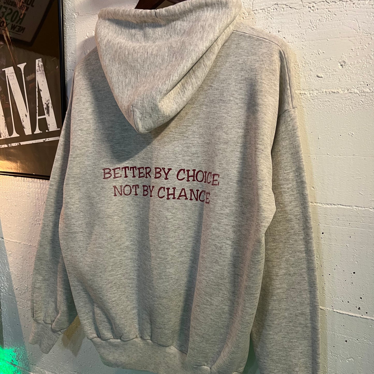 Vintage 90's Wildcat Track & Field Hoodie Sweatshirt - Size Large - Ash Heather Gray/Red