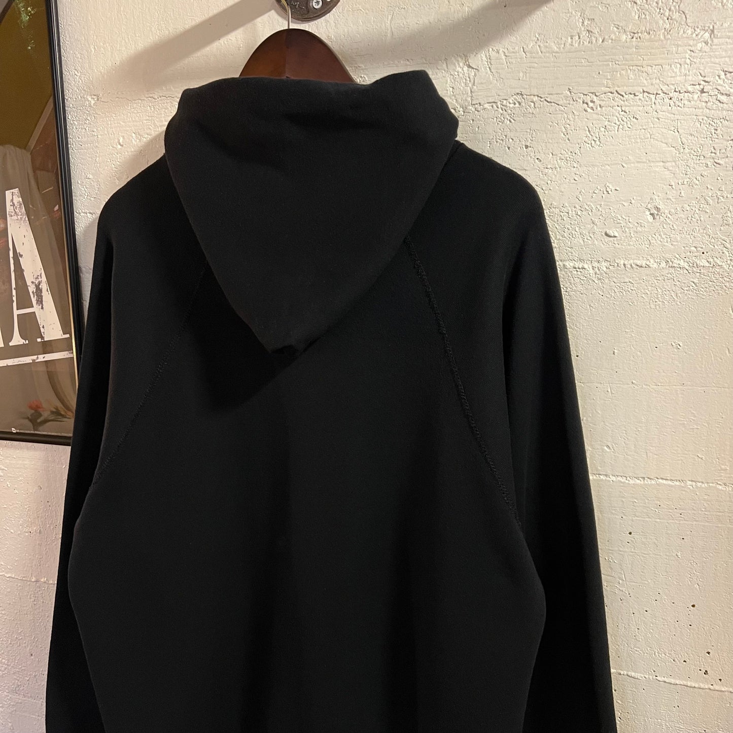 Vintage 80’s U.S. Army Military Raglan Sleeve Hoodie Sweatshirt - Size XL - Made In USA - Black/Yellow