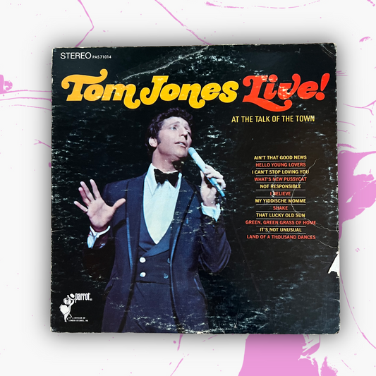 Vintage 1967 Tom Jones Live! ‘At The Talk Of The Town’ Vinyl Record