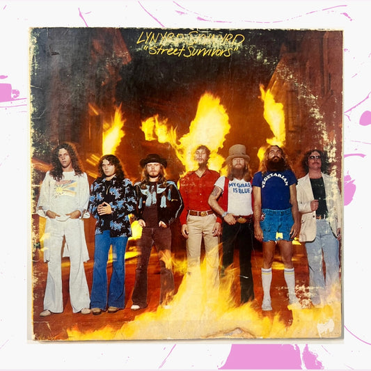 Vintage 1977 Lynyrd Skynyrd ‘Street Survivors’ LP Vinyl Record