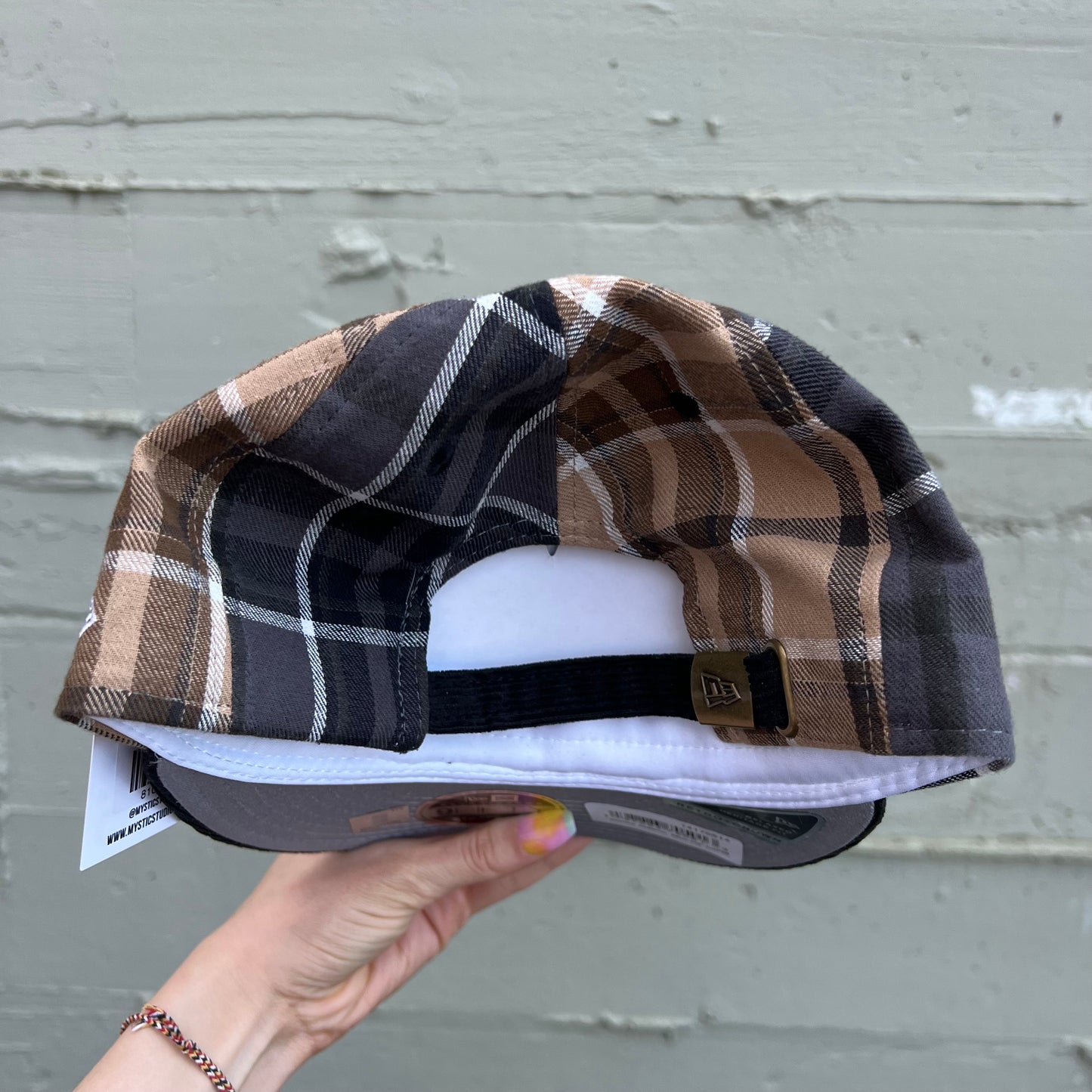 *New* New Era Chicago Bulls Plaid 9Fifty Retro Crown Strapback Hat - O/S - Plaid/Multi