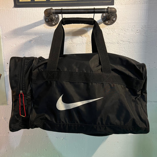 Vintage 90's Nike Big Swoosh Duffle Bag - Black