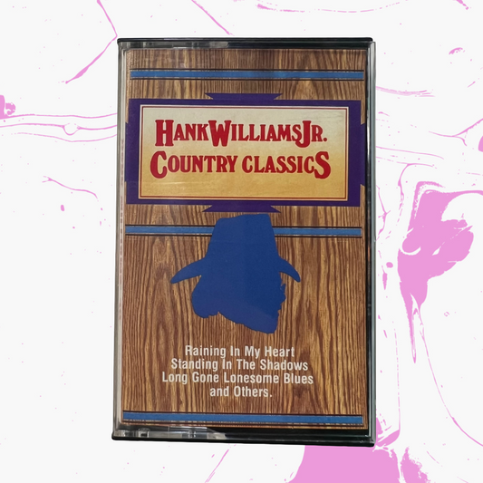 Vintage 1987 Hank Williams Jr. 'Country Classics' Cassette Tape