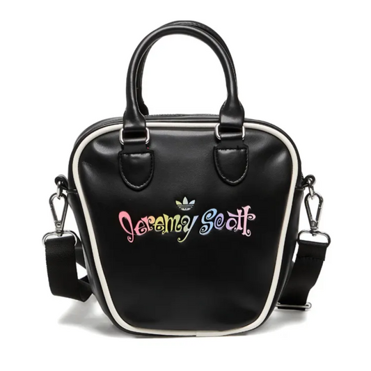 *New* Adidas Originals x Jeremy Scott Mini Bowling Bag - O/S - Black/Multi - Vegan Leather - JX3194