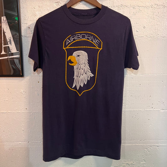 Vintage 1970's U.S. Army Airborne Screaming Eagles Single Stitch T-Shirt - Size Small - Made In USA