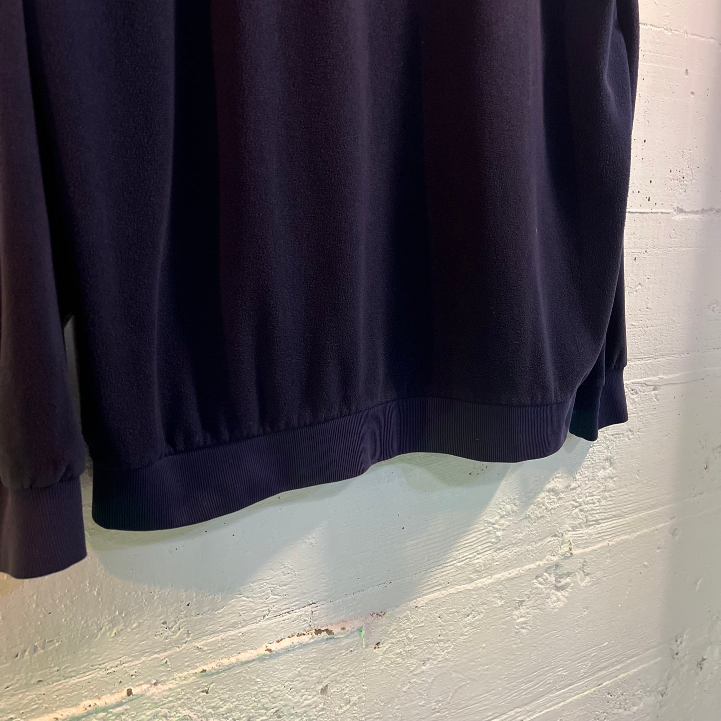 Vintage 90's L.L. Bean Fleece Pullover Crewneck Sweatshirt - Size Large - Made In USA - Navy