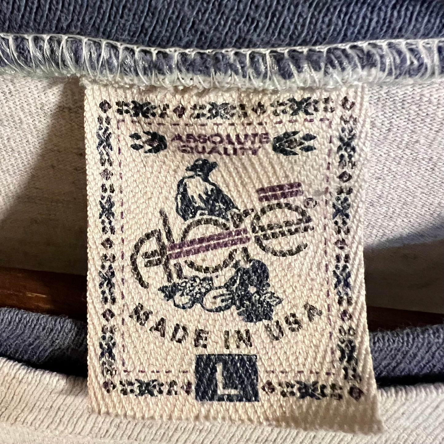 Vintage 1995 Homer Alaska Native Wolf Single Stitch Layered T-Shirt - Size Large - Made In USA