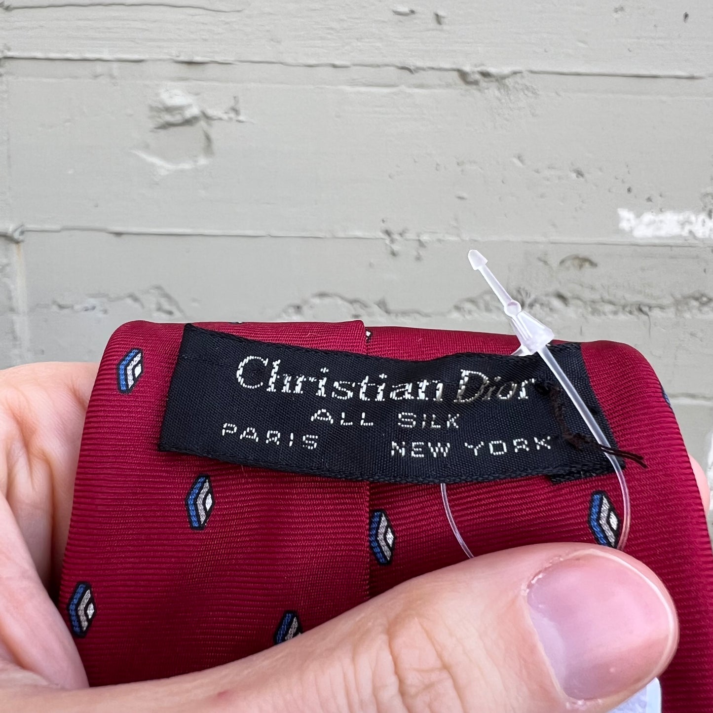 Vintage 90's Christian Dior Paris All Silk Paisley Necktie