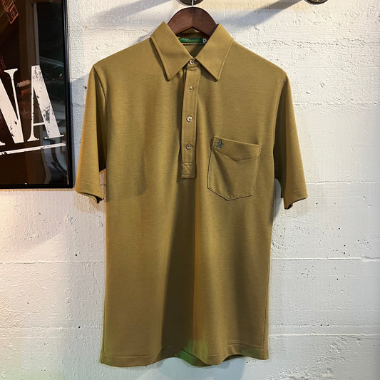 Vintage Munsingwear Penguin Grandslam Polo Shirt - Size Medium - Made In USA - Tan