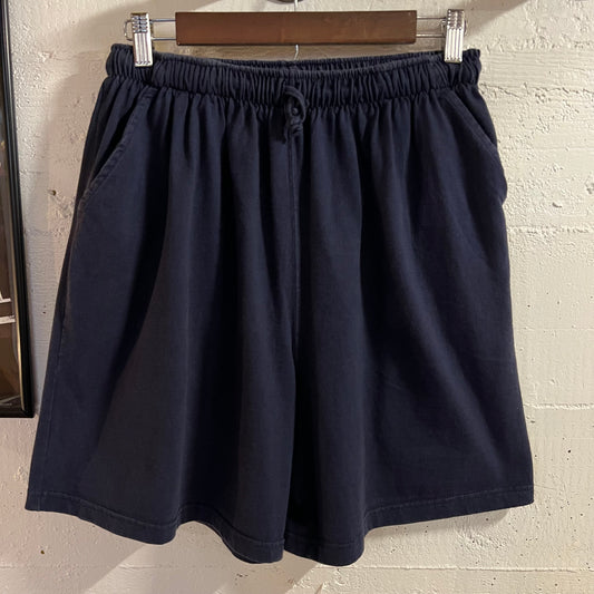 Vintage 90's Russell Athletic Cotton Athletic Shorts - Size XL - Made In USA - Navy