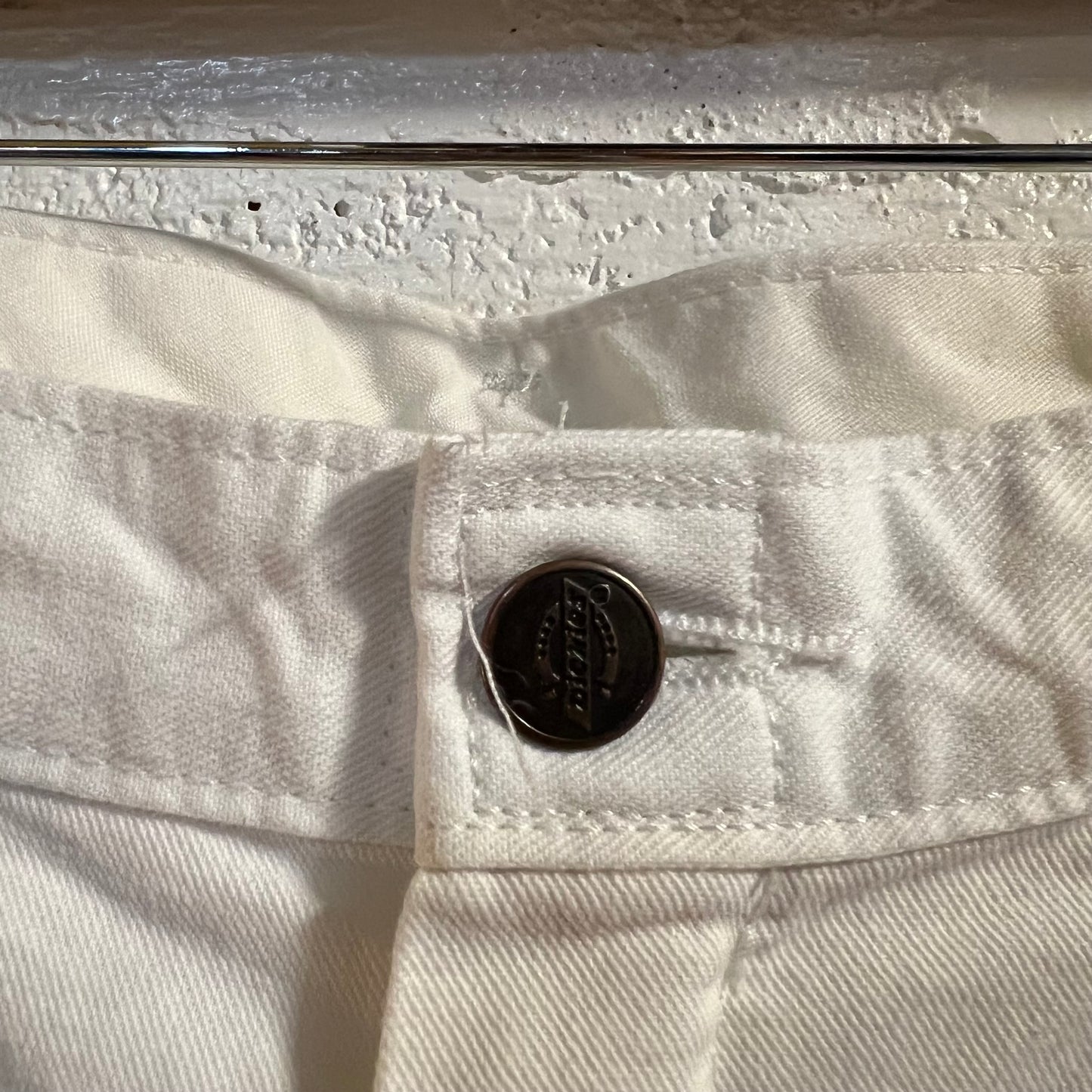 Dickies Distressed Relaxed Fit Utility Painter's Pants - Size 33" x 34" - White - 100% Cotton