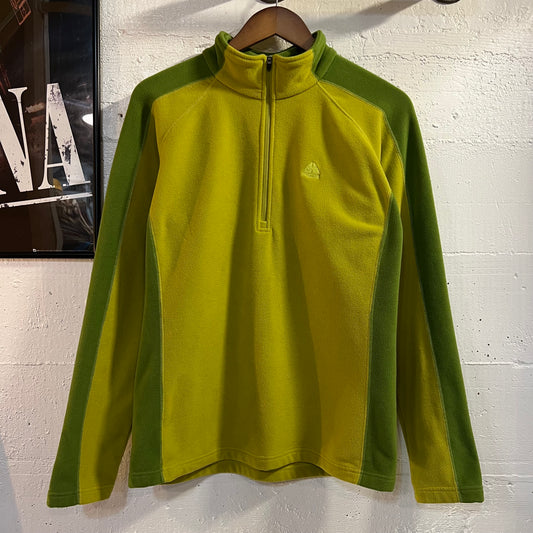 Vintage 2000's Nike ACG (All Conditions Gear) Quarter Zip Pullover Fleece - Size Large - Avocado Green