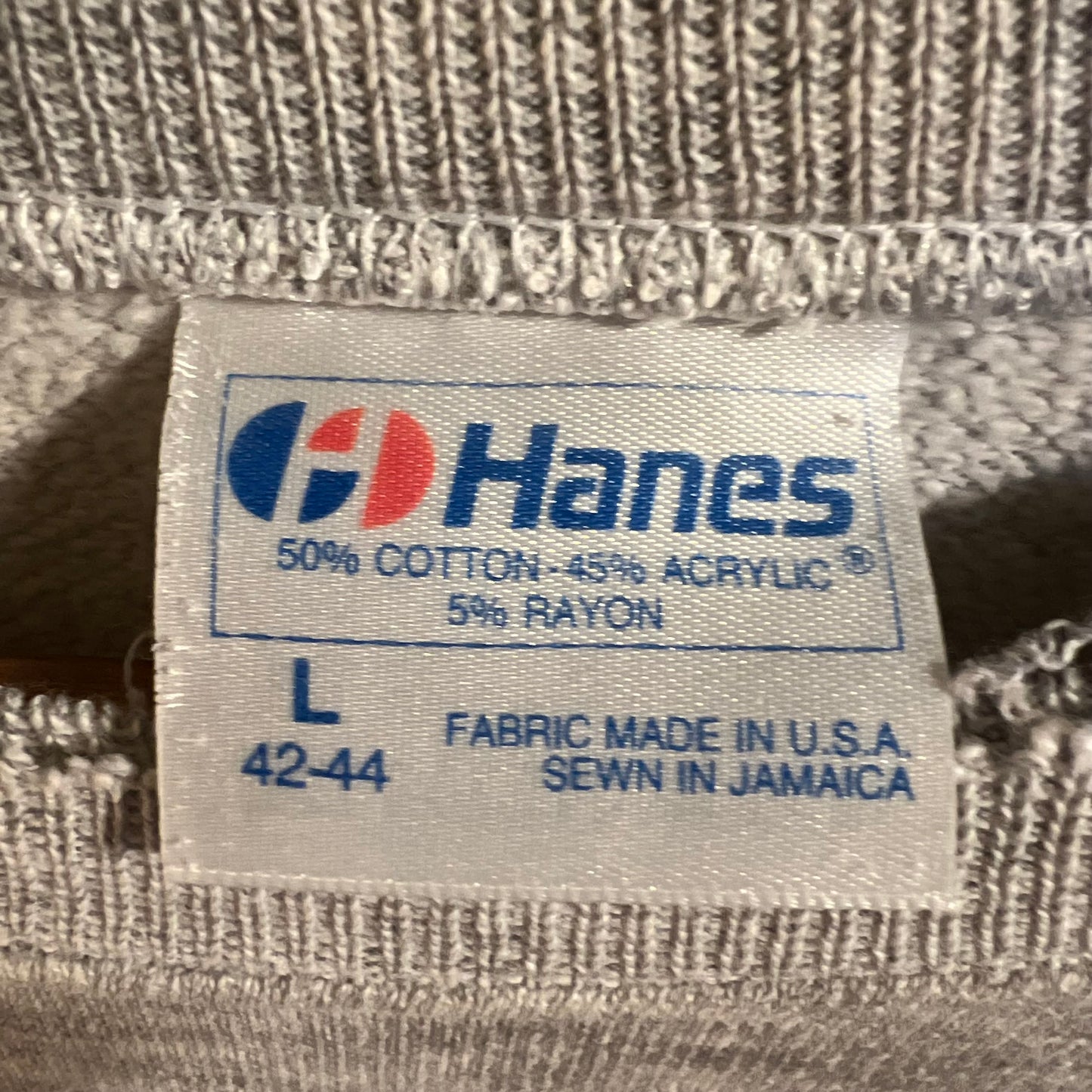 Vintage 1980's Distressed USS Paul F. Foster Navy Destroyer Ship Raglan Crewneck - Size Large - Made In USA - Heather Gray - Hanes