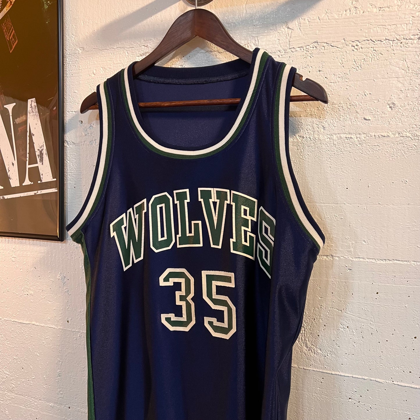 Vintage 90's Timberwolves #35 Basketball Jersey - Size Medium - Made In USA