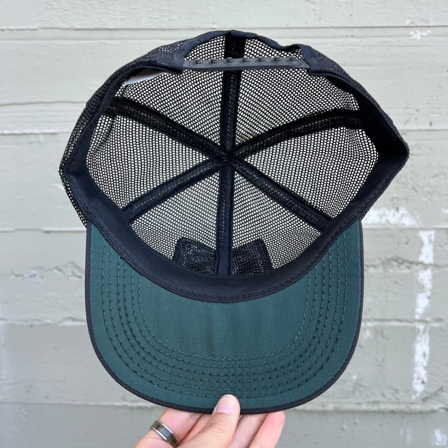 Vintage 1980's Jack Daniels Field Tester Full Mesh Trucker Hat - O/S - Made In USA - Black/Silver