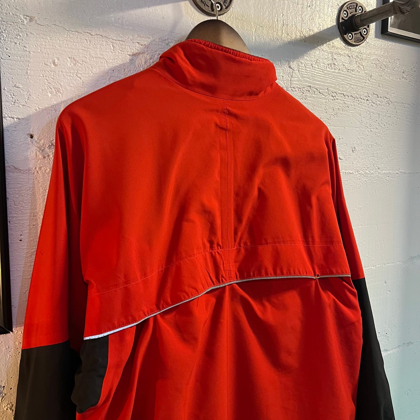 Vintage 90's Nike Fit Reflective Piping Windbreaker Jacket - Size Medium - Red/Black - White Tag