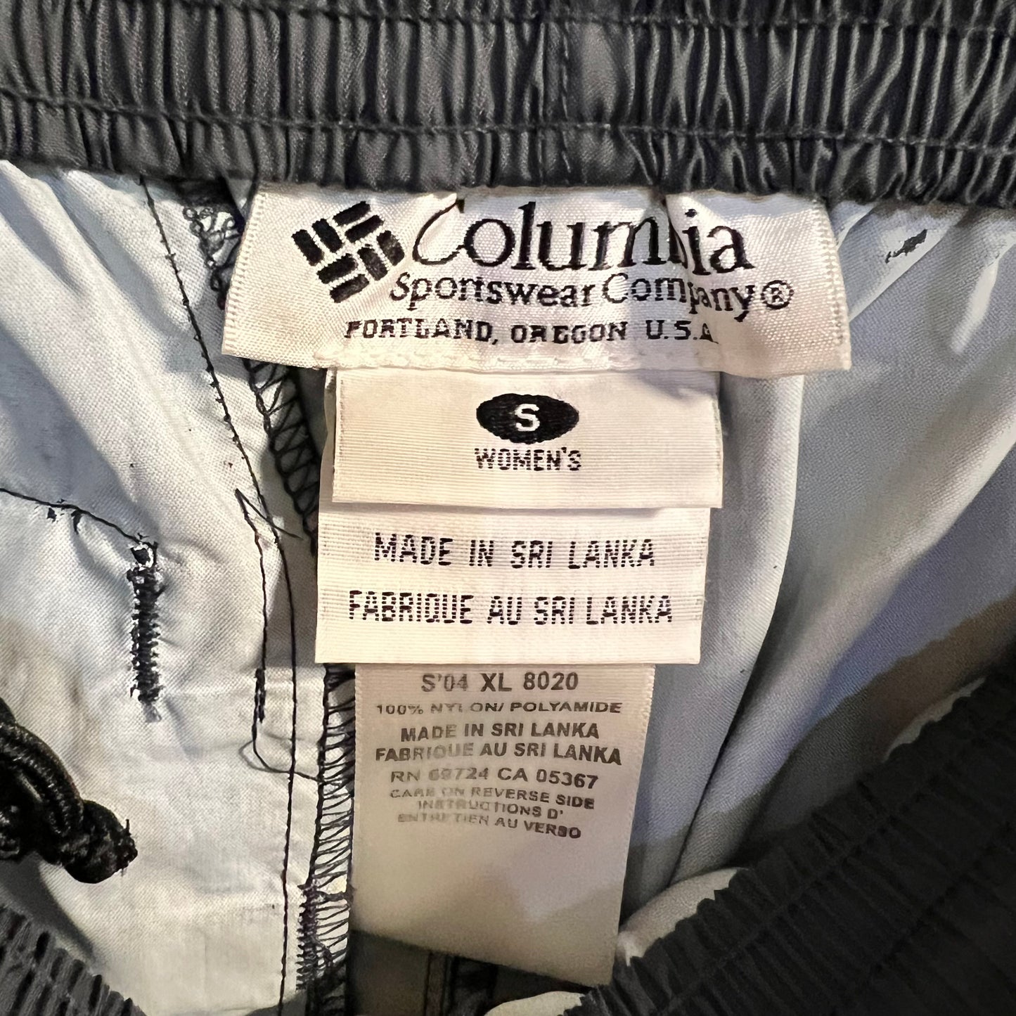 Vintage Columbia Sportswear Women's Packable Waterproof Pants - Size Small - Navy