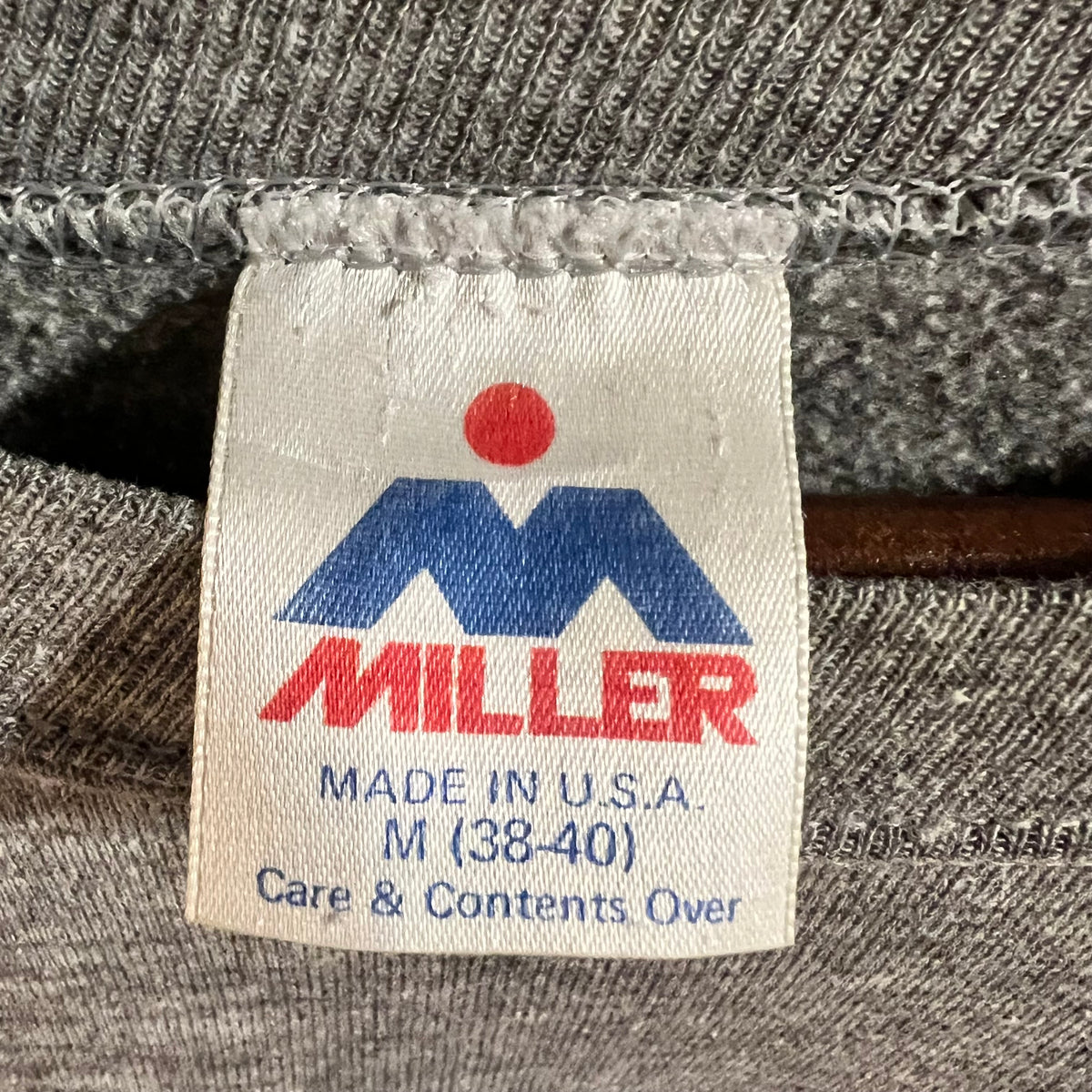Vintage 80’s Plain & Fancy Farm Raglan Crewneck Sweatshirt - Size Medium - Made In USA - Heather Grey/Multi