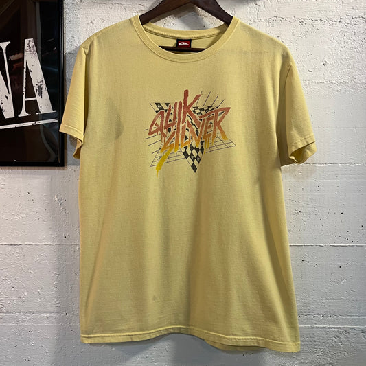 Vintage 2000’s Quiksilver Graphic T-Shirt - Size Medium - Yellow