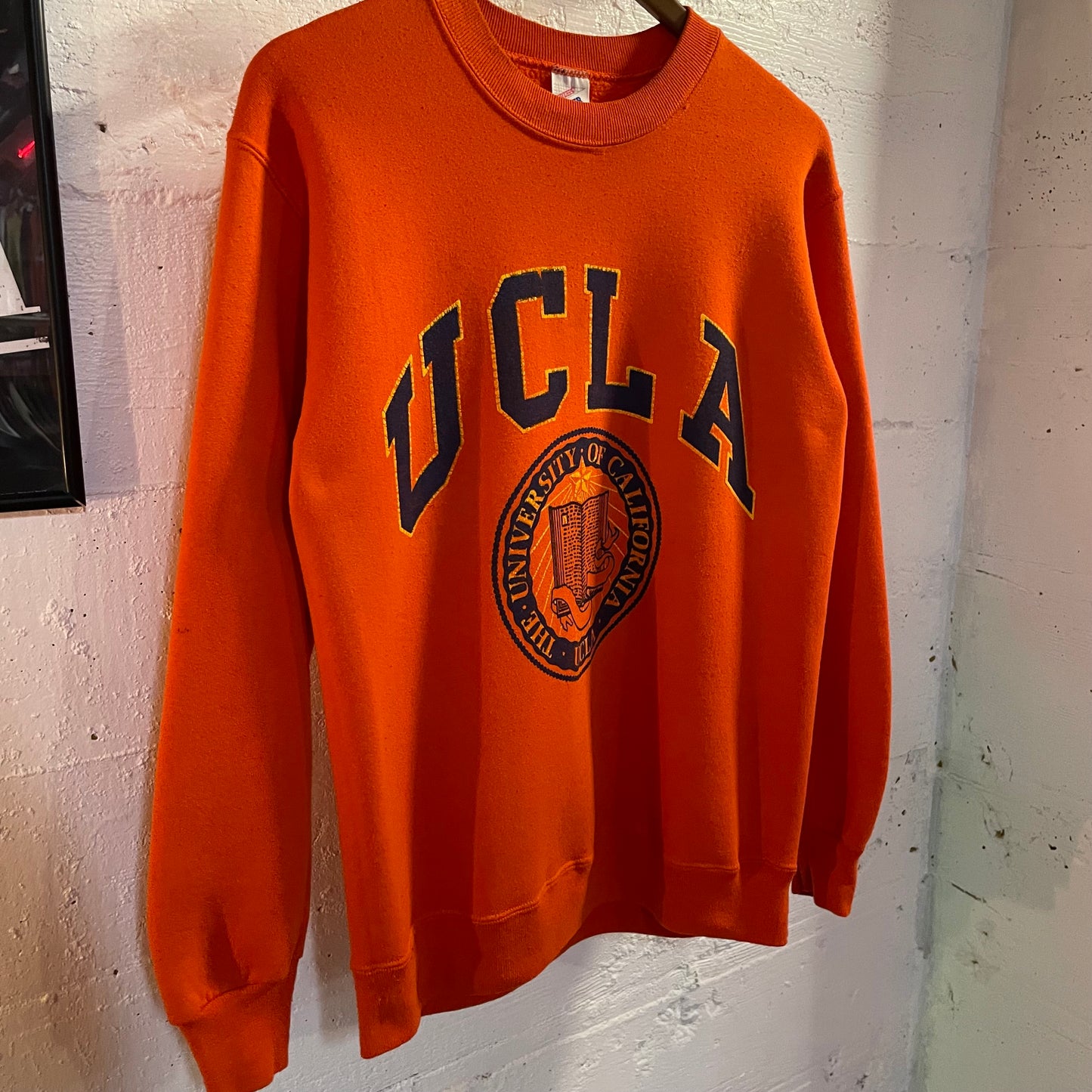Vintage 1980's UCLA Collegiate Seal Crewneck Sweatshirt - Size Medium - Made In USA - Jerzees