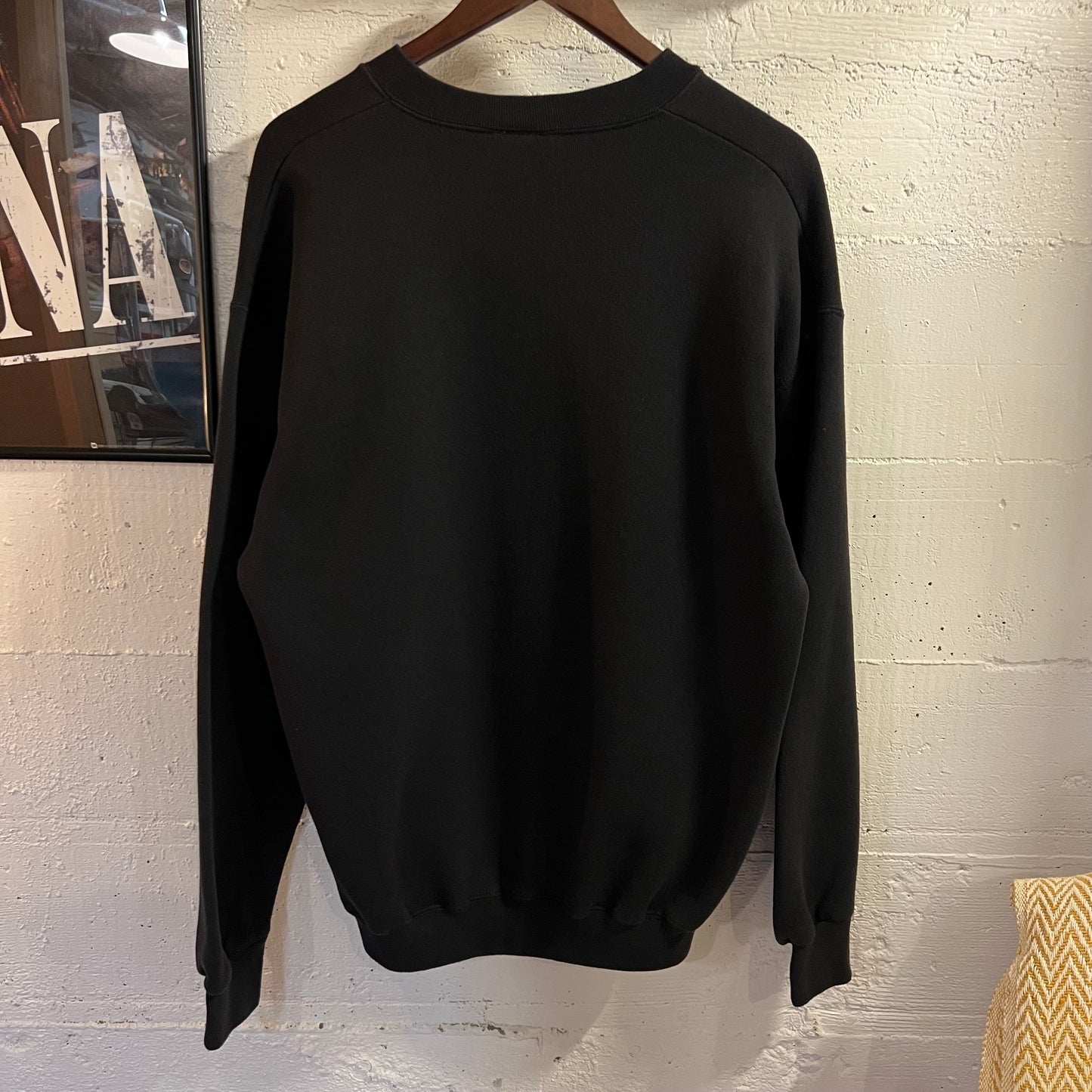 Vintage 90’s Discus Athletic Blank Crewneck Sweatshirt - Size Large - Made In USA - Black