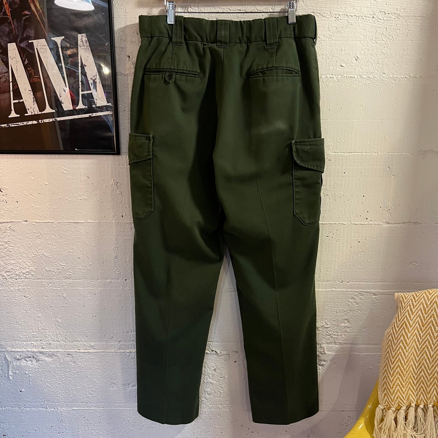 Vintage Flying Cross Olive Drab Tactical Cargo Pants - Size 35 - Cotton/Poly Blend - Olive Drab