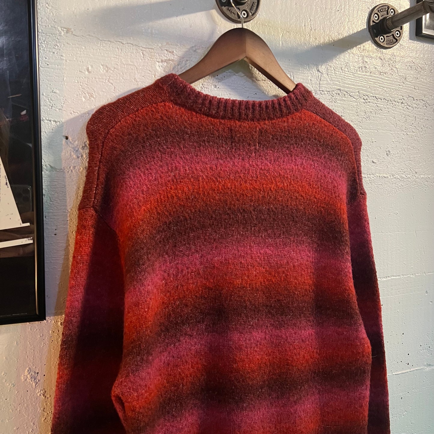 Levi's Battery Crewneck Sweater - Size Small - Multicolor - Relaxed Fit