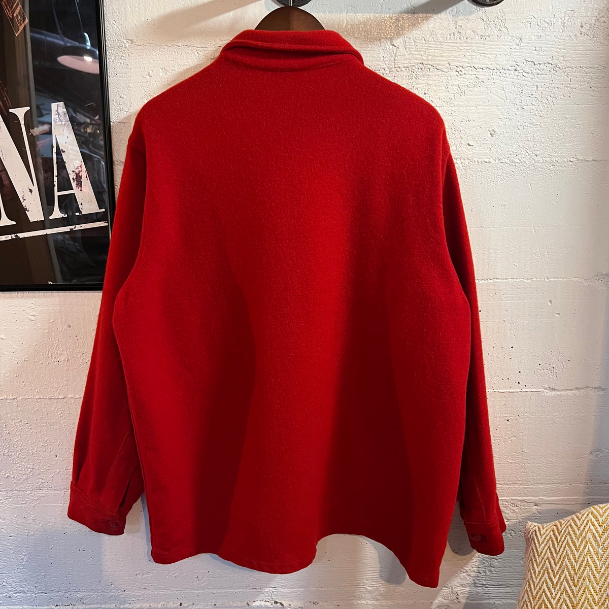 True Vintage 1950's Boy Scouts Of America Official Wool Jacket (Shirt-Jac) - Size 46 (XL) - 100% Wool - Made In USA - Red