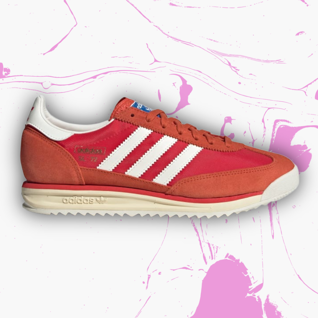 *New* Adidas Originals SL 72 RS Shoes - Size 10.5M/11.5W - JH8642 - Preloved Red/Core White/Pure Ruby