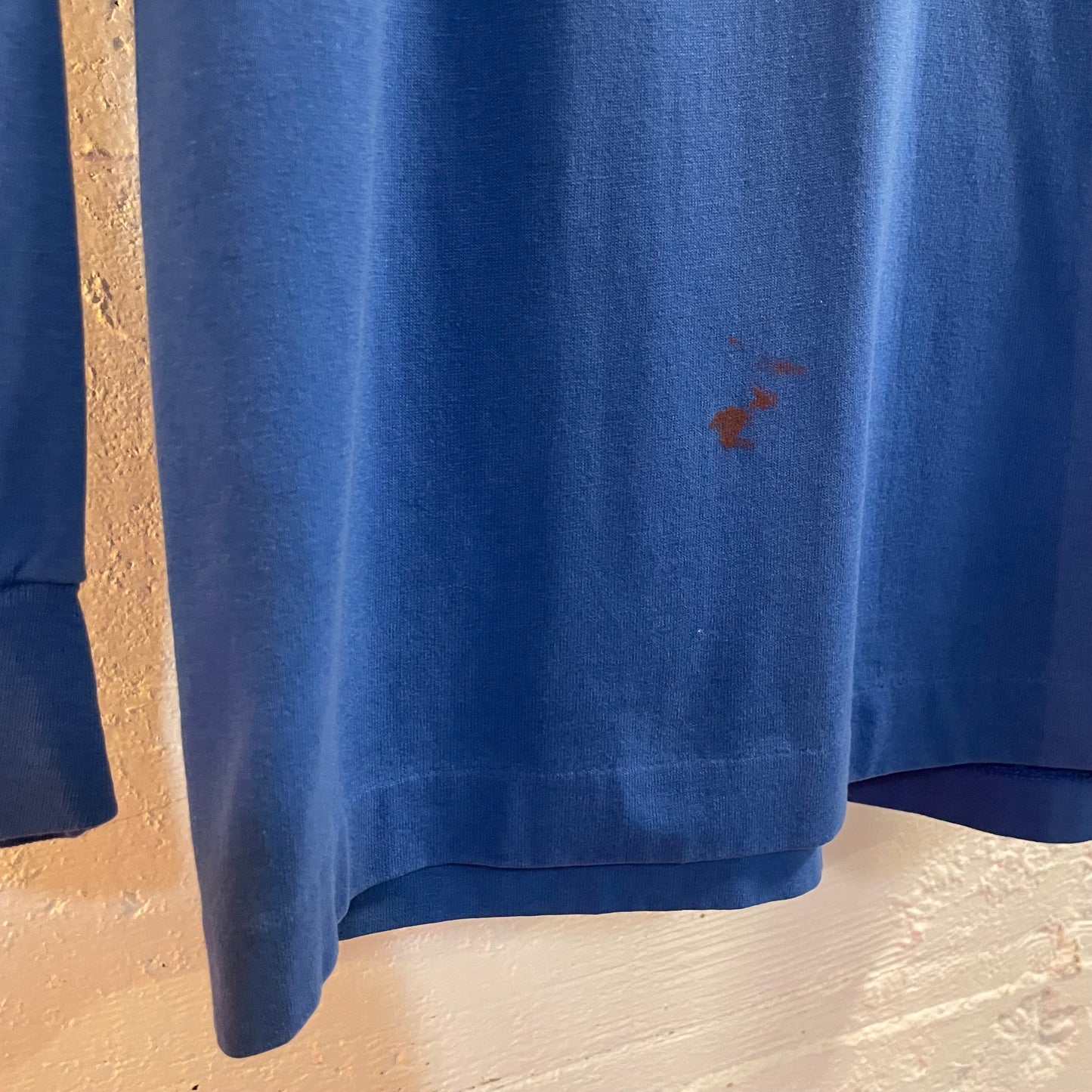 Vintage 1980's Alpine Vineyards Distressed Graphic Single Stitch Long Sleeve T-Shirt - Size Large - Made In USA - Hef-T By Tee Jays