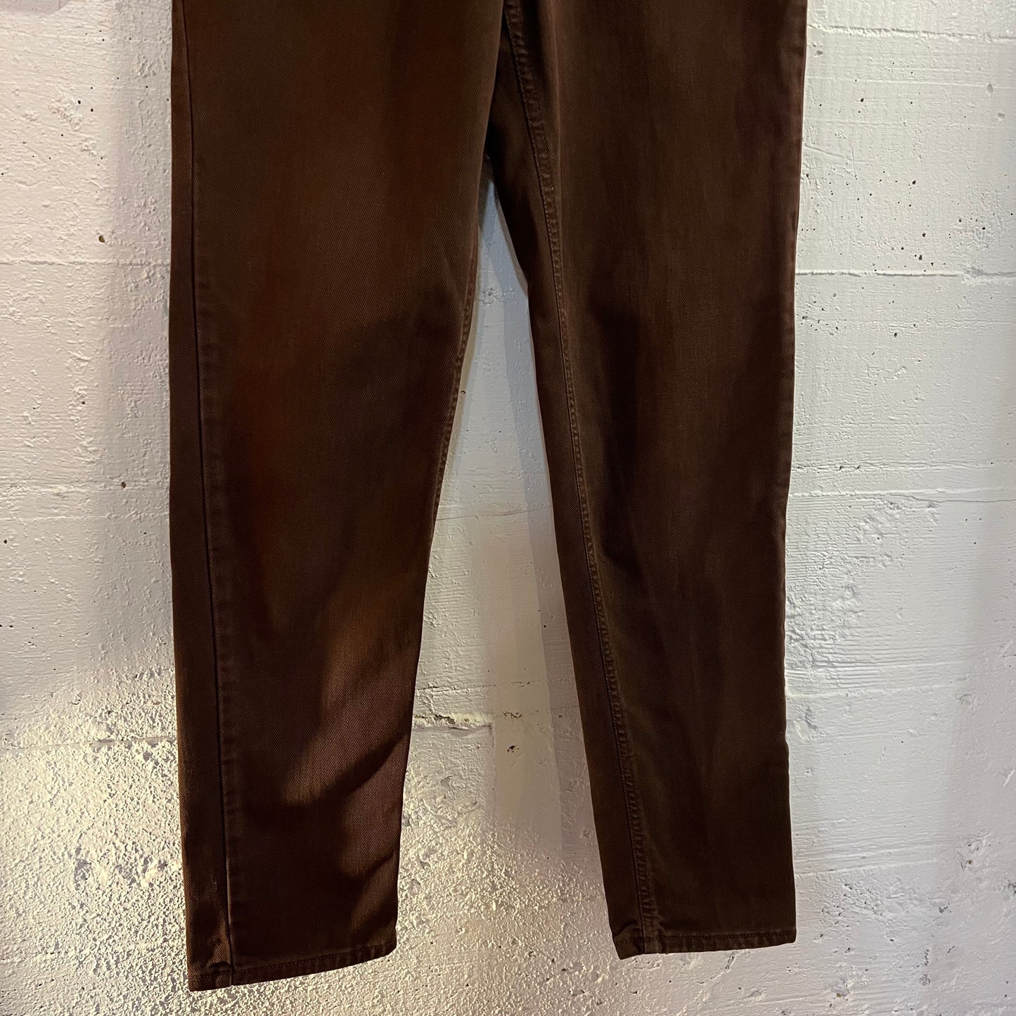 Vintage 90's Calvin Klein Jeans Brown Classic 5-Pocket Overdye Stonewash Denim Jeans - Size 8 (26"x31") - Made In USA