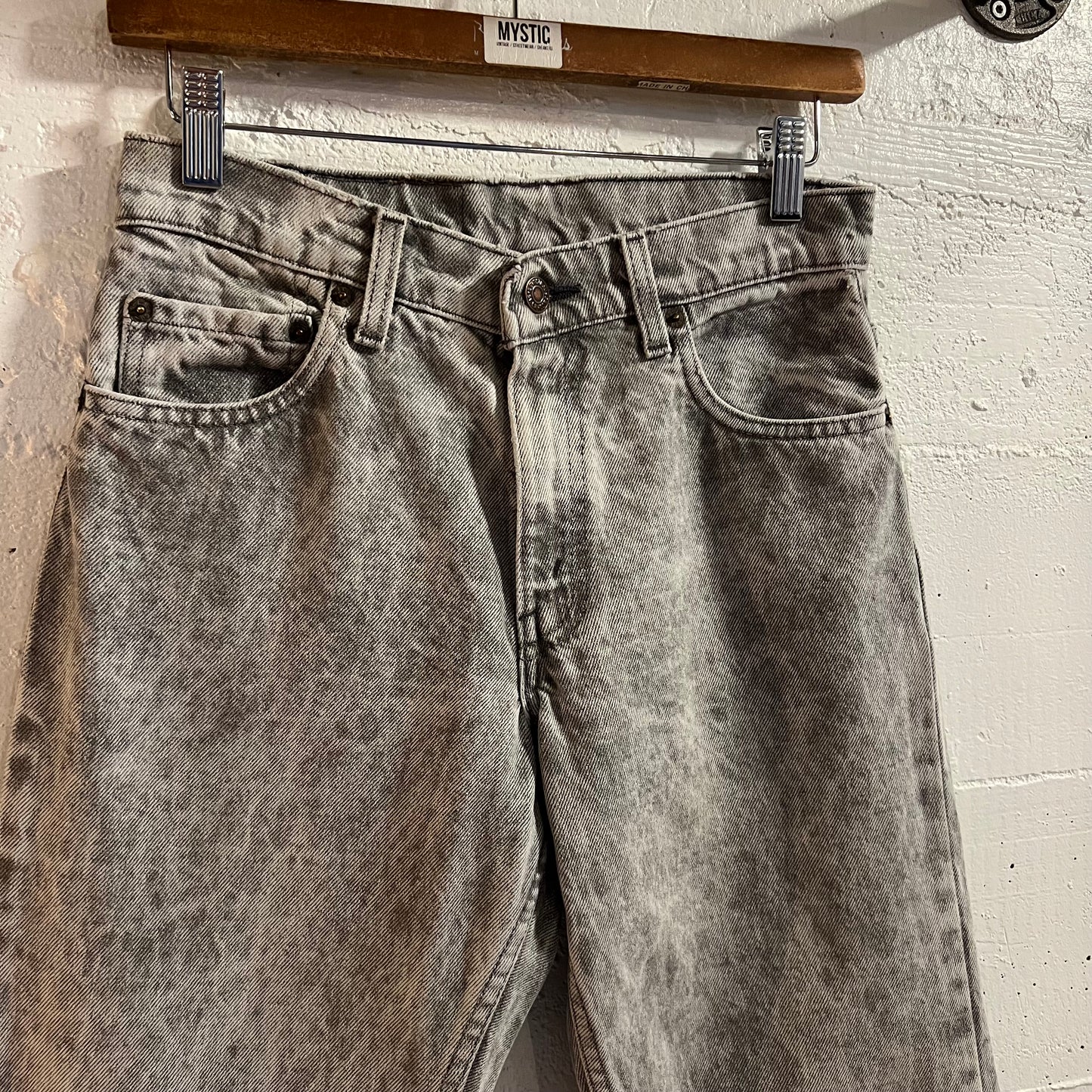 Vintage 90's Levi's 506 Acid Wash Straight Leg Denim Jean - Size 28" x 29.5" - Made In USA