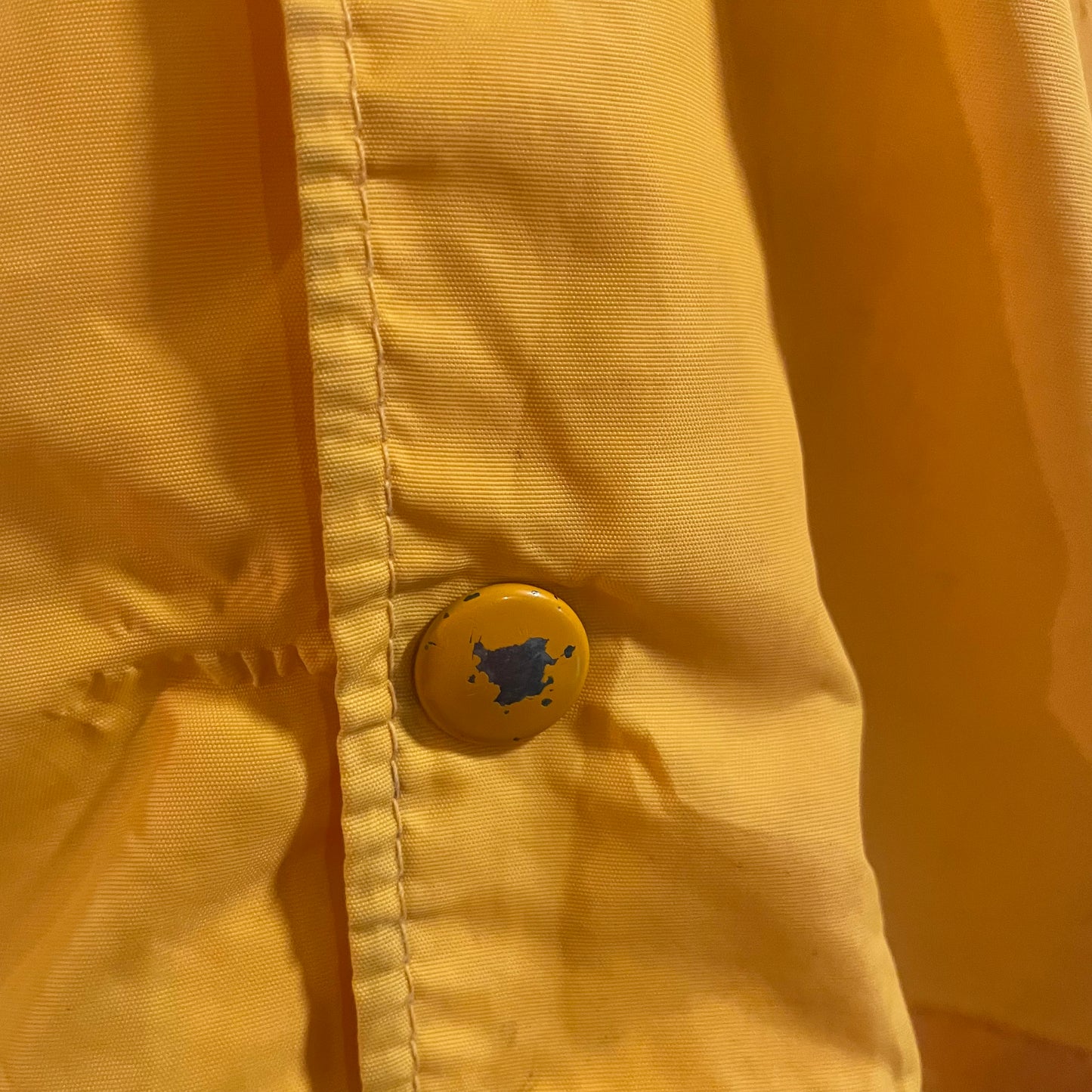 Vintage 70’s/80’s Spanjian Little League Allstars Snap Button Windbreaker Jacket - Size Youth Large - Made In USA (CA) - Yellow/Black