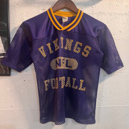 Vintage NFL Vikings Mesh Football Jersey - Size Youth Medium - Made In USA