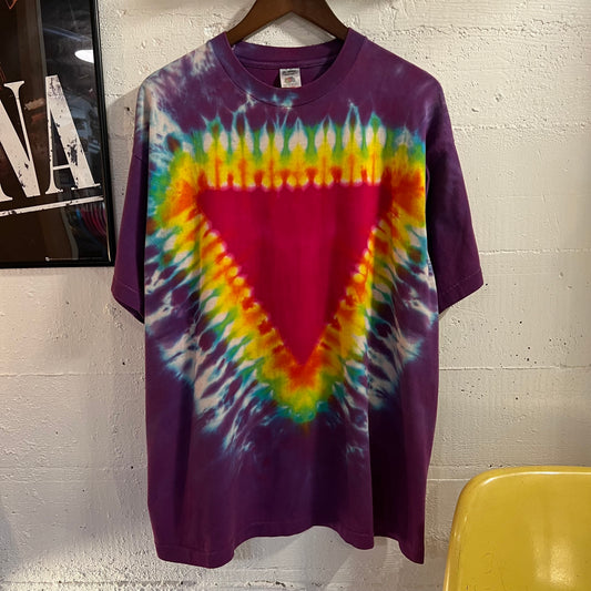 Vintage 90’s Fruit Of The Loom Tie Dye Single Stitch T-Shirt - Size XL - Rainbow 🌈